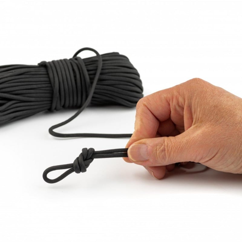 30.5米七芯550傘繩-黑色，捆綁繩，吊繩，求生繩，露營，行山，尼龍料