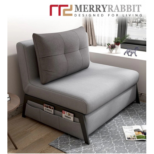 MerryRabbit 多功能可折疊單人位布藝梳化床 [MR-613][4色]