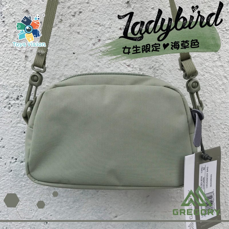Gregory LadyBird Crossbody Bag 1L ( 海草色 ／黑色／粉紅色 / 奶白色)