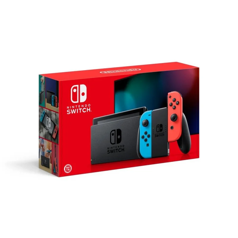 Nintendo Switch 遊戲主機 [電池持續時間加長型號] [紅藍色]【父親節精選】