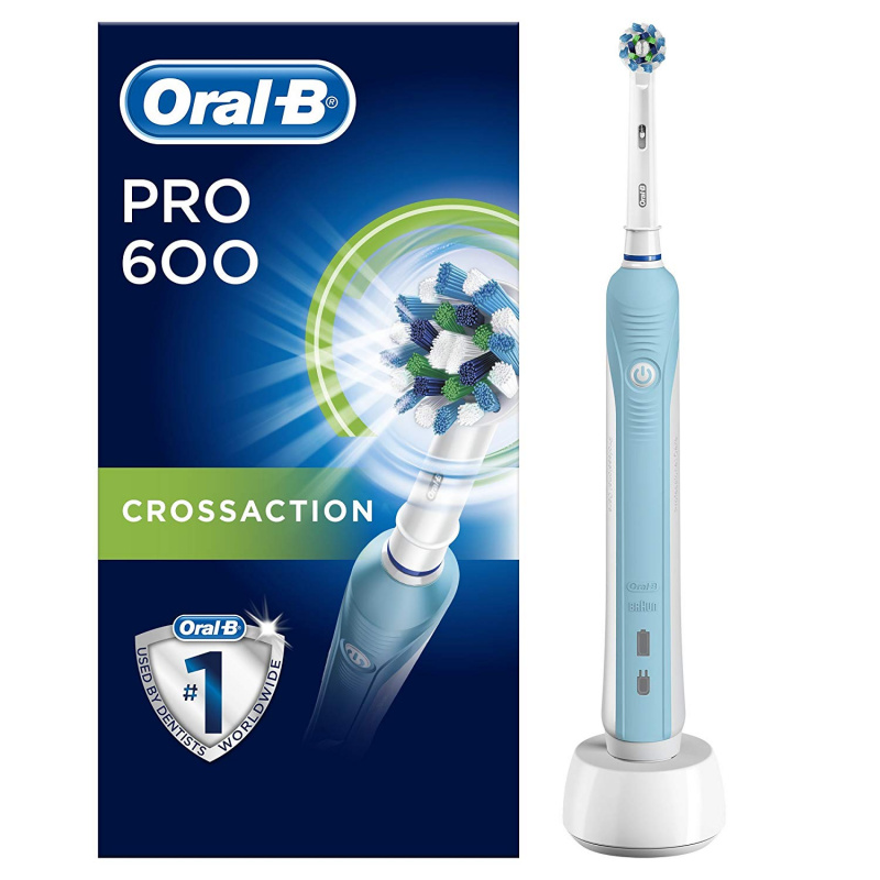 Oral-B Pro 600 CROSSACTION 充電式3D震動旋轉電動牙刷- Wonder Digital