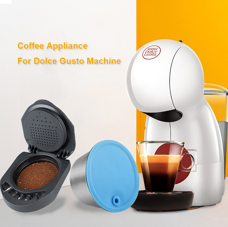 ICafilas Adapter for Dolce Gusto PICCOLO XS Machine Reusable Capsule  Refillable Cafetera Expreso Coffee - 江海電腦