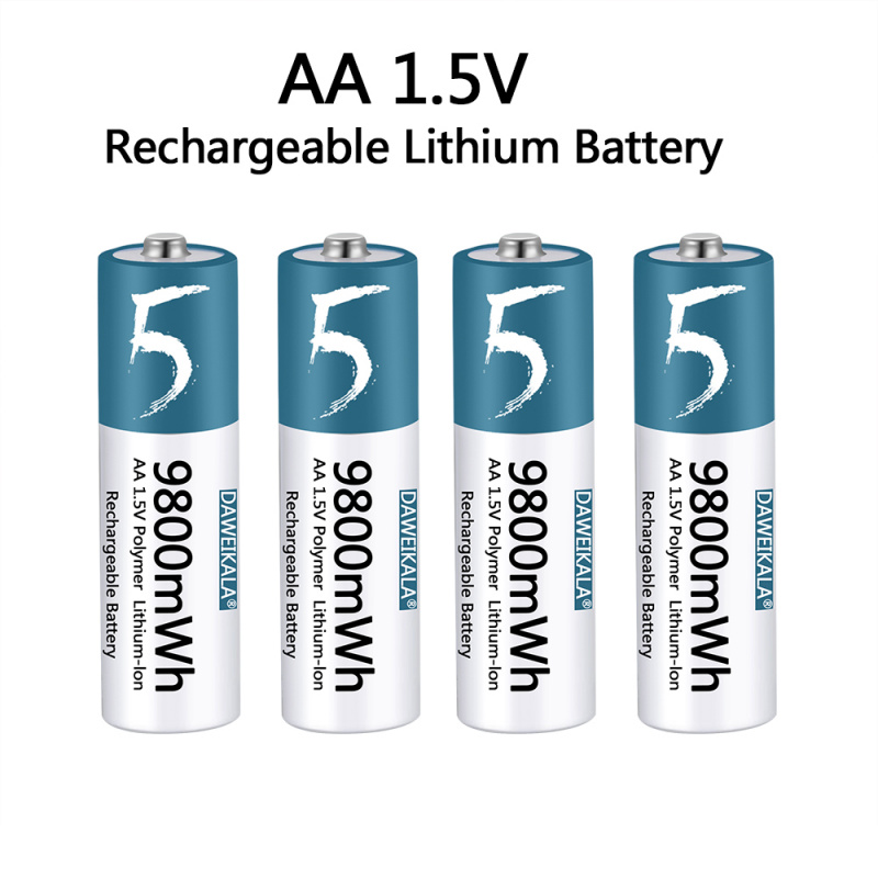 電動玩具AA Battery 1.5v Li-ion AA Rechargeable Battery 9800mWh AA Lithium-ion  Battery for remote control mouse small fan Electric toy - 波嚕嚕玩具店