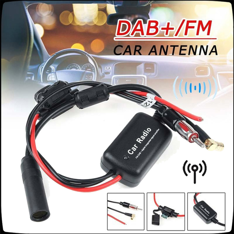 GPS通用DAB + FM 汽車天線天線天線分配器電纜數字收音機+ 放大器配件- 匯佰通訊