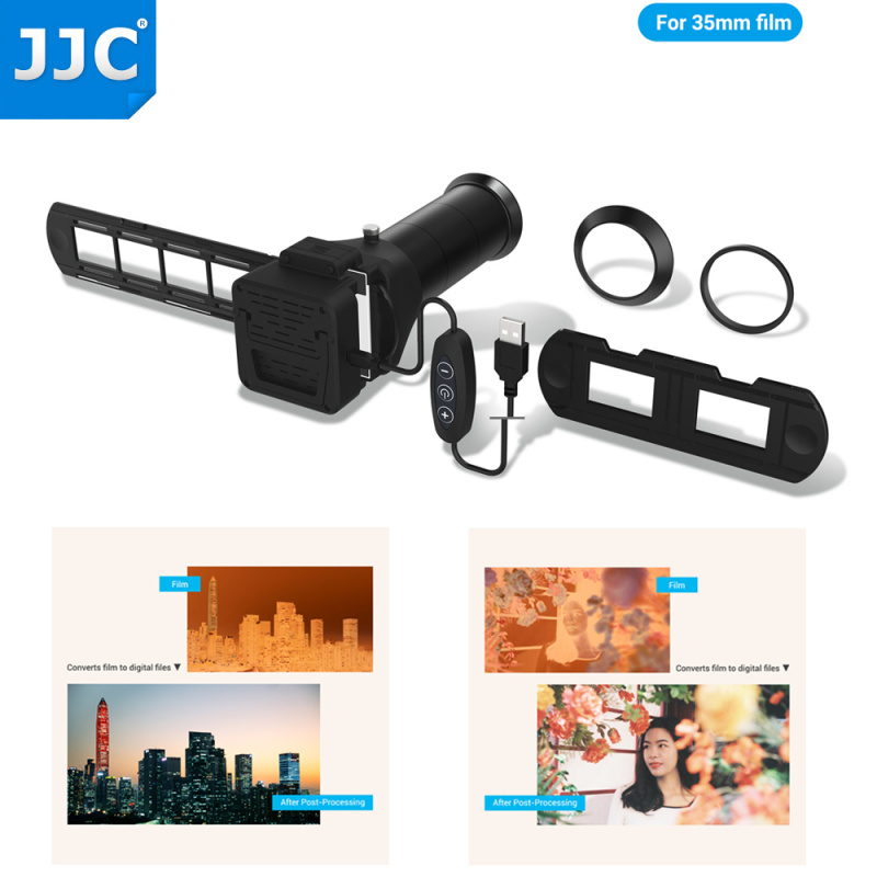 攝影棚JJC Film Digitizing Adapter Set LED Light Set for 35mm Film Negative  Film Copying Digitize Negative Slides Scanner Accessories - 學宇攝影世界