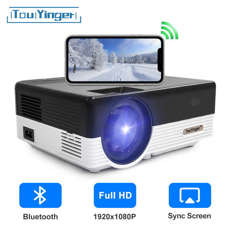 投影裝備Touyinger Q7 1080P LED video Projector Full HD 5500 Lumens LCD Home Cinema  Beamer Projetor Smartphone Slide overhead projectors - 藍色起源數碼商城
