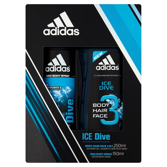 ADIDAS Ice Dive Deo Body Spray + Shower Gel Set - PERFUME STATION