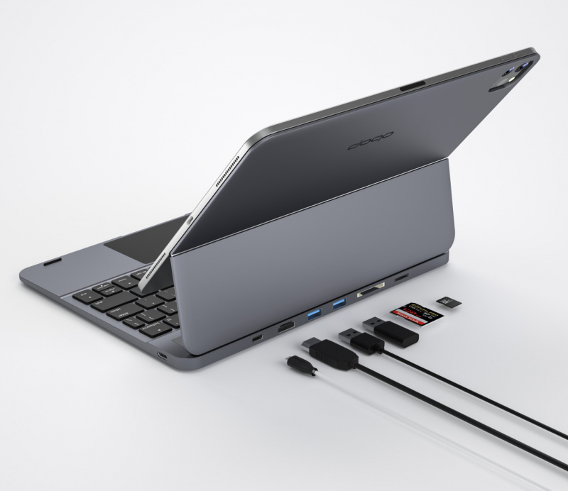 DOQO 3懸浮磁吸鍵盤連觸控板及多擴展器 [iPad Pro 11 / 12.9 / iPad Air]