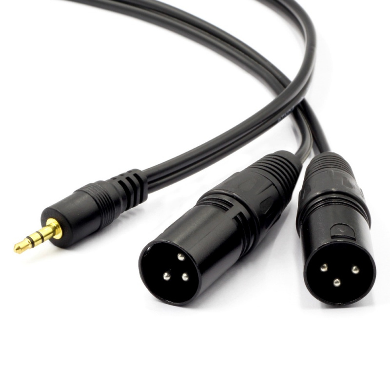 XLR Cable 3.5mm Jack Male to Dual XLR Male Female Splitter Cable For  Microphones Speakers Sound Consoles Amplifier Not - HAPPY521