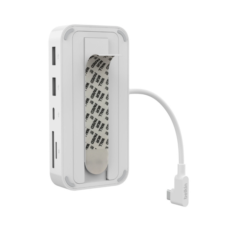 Belkin CONNECT USB-C 6 合 1 多埠集線器(帶支架) [INC011btWH]