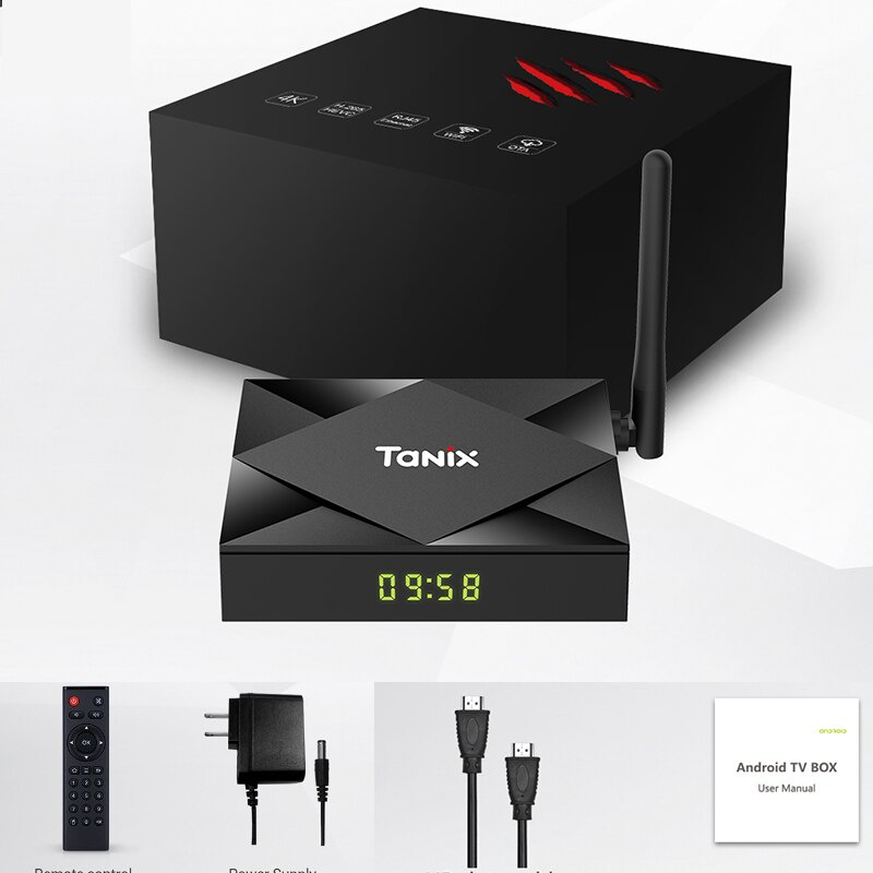 Tanix TX6S Tanix Android 10.0 電視盒Allwinner H616 4GB 64GB 媒體播放器WiFi 藍牙8K  電視機頂盒適用於Google 助理- 博實電器