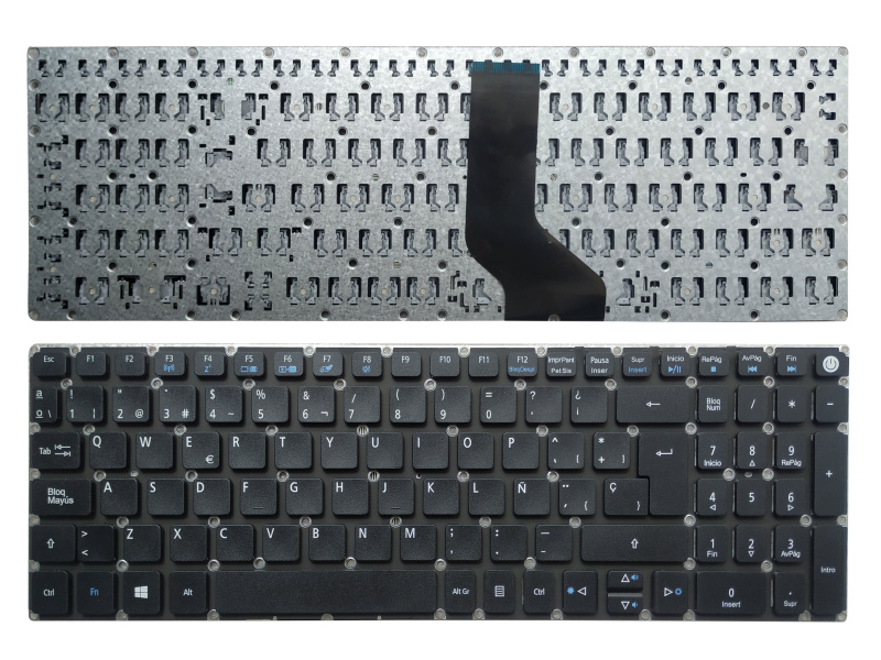 New Latin Spanish Keyboard For ACER Aspire E15 E5-576 E5-576G E5-576G-5762  E5-576G Black SP Keyboard - LINO數碼