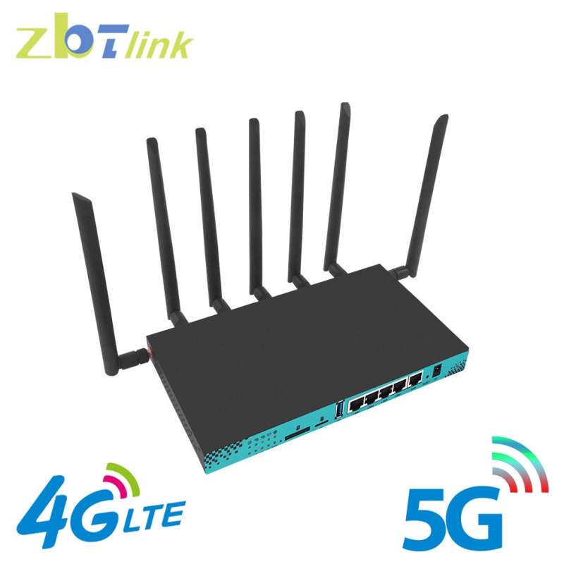 Zbtlink Router 4G 5G 1200Mbps Wifi Wireless Dual Band 4 1000M LAN 16MB  256MB PCIE Slot Openwrt Firmware 6 Antenna WG - 燈神世界數碼