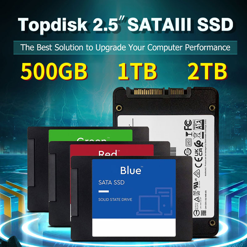 Original 2.5 Sata3 Hard Drive Disk ssd 500GB HDD High Speed Transfer 1TB SSD  SATA 3 Internal Solid State For Laptop - 江海電腦