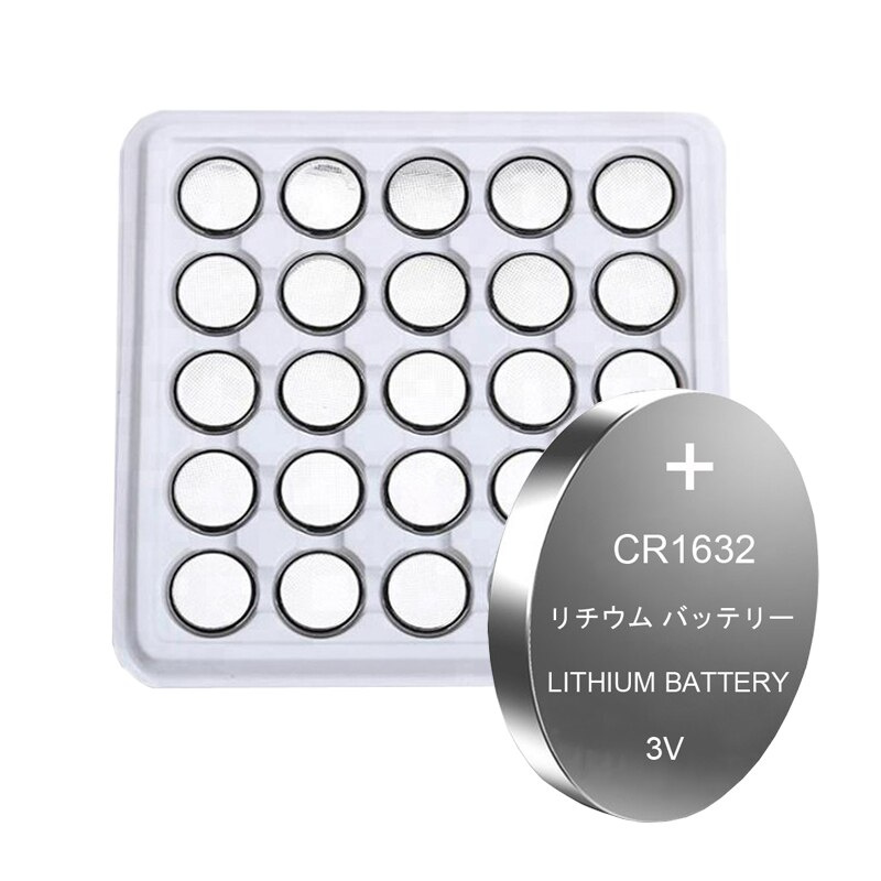 25 件裝CR1632 CR 1632 BR1632 DL1632 3V 鋰電池手錶計算器時鐘遙控玩具鈕扣鈕扣電池- 精仕數碼