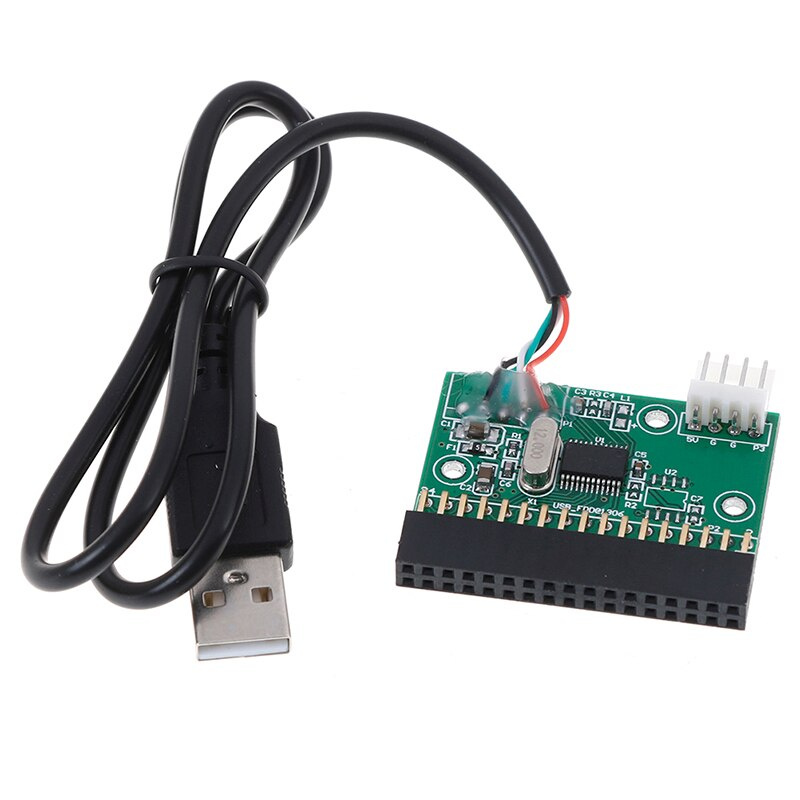 1PCS 1.44MB 3.5 floppy drive connector 34 PIN 34P to USB cable adapter PCB  board - 江海電腦