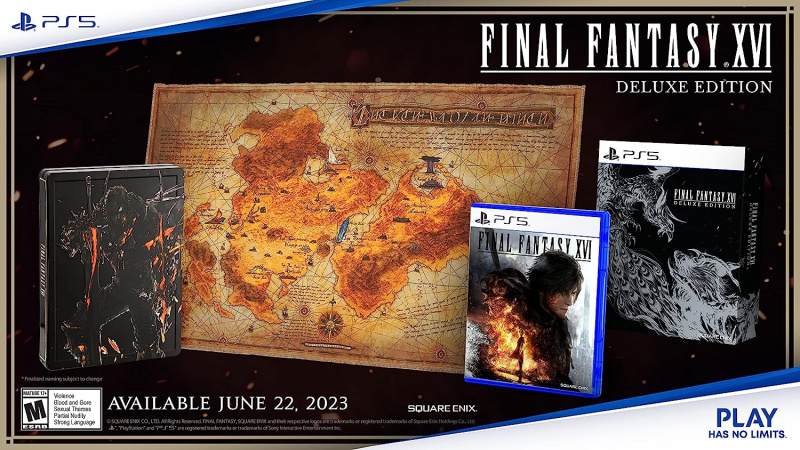 PS5 Final Fantasy XVI | 太空戰士 16 | FF16  [中文/英文/日文版豪華限定版 Deluxe Edition]