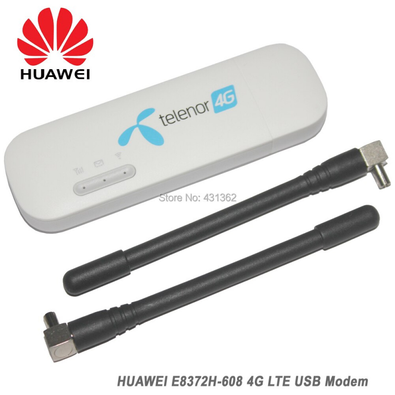 Wholesale 150Mbps HUAWEI E8372 E8372H-608 4G LTE Mobile WiFi Hotspot USB  Modem Support LTE FDD B1 B3 B5 B7 B28 For HUA - 黑石矩陣數碼科技