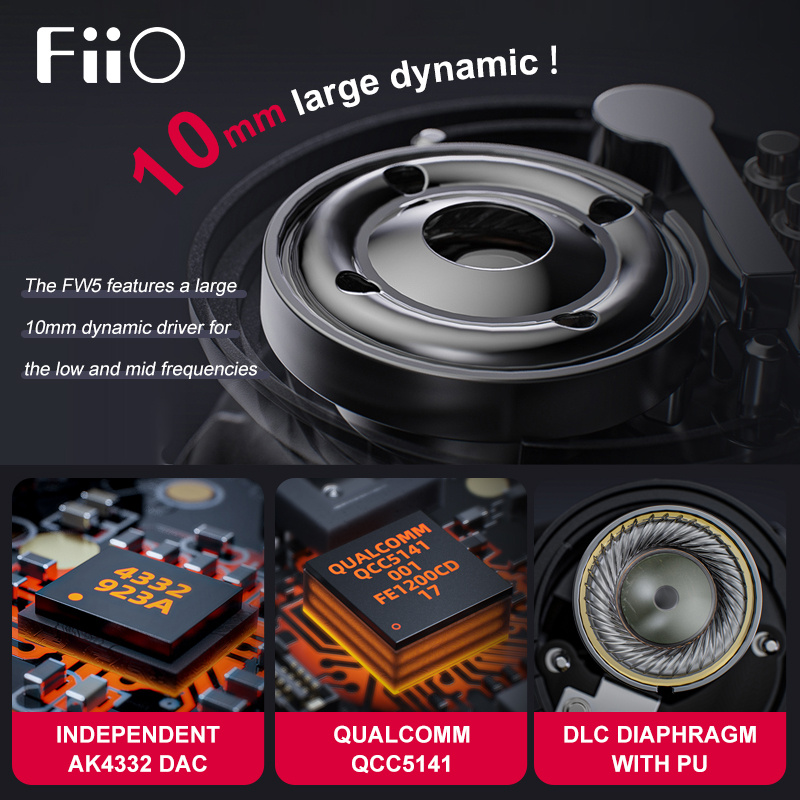 FiiO FW5 HI-FI TWS 真無線藍牙耳機