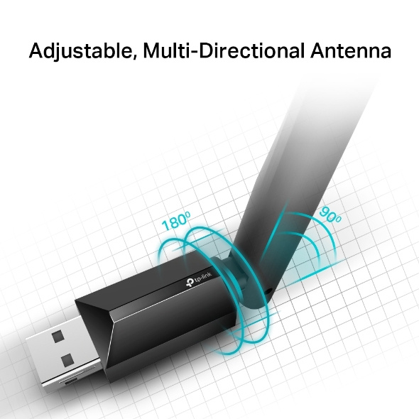 TP-Link Archer T2U Plus AC600高增益 USB 無線雙頻網路卡