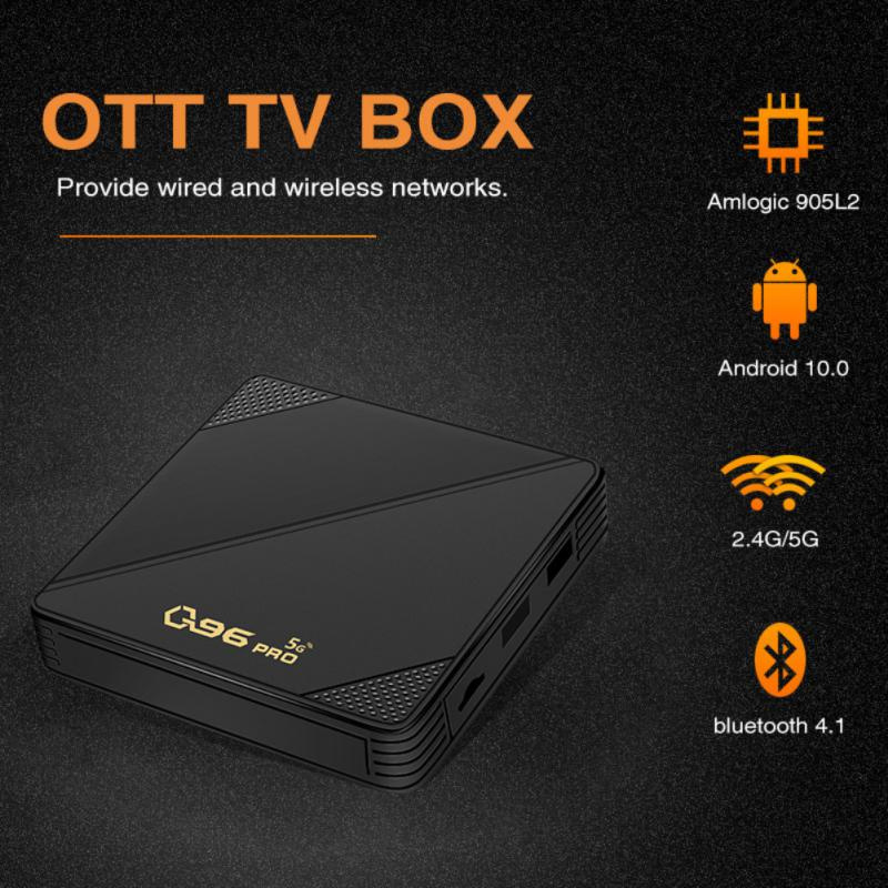 Q96 PRO Android Video Box 4K Network TV Set-top Box TV Box Network Set-top Box  TV BOX Large Storage Capacity Smart Home NEW - LUCAS 商品總匯