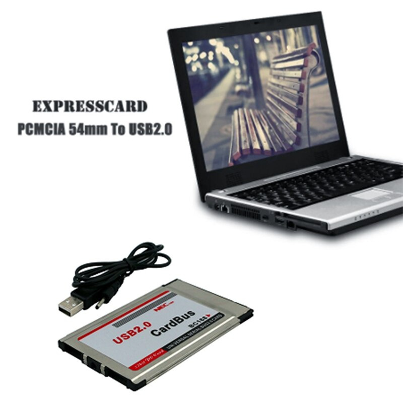 PCMCIA 轉USB 2.0 CardBus 雙2 端口480M 卡適配器適用於筆記本電腦- 江海電腦