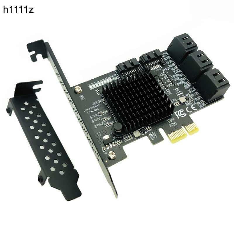 8 端口SATA 3 PCI Express 擴展卡PCI-E SATA 控制器PCIE 1X 轉SATA 卡SATA3.0 6Gb  適配器附加卡適用於HDD SSD - 誠品匯電器