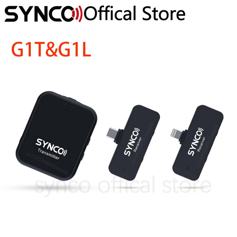 SYNCO G1 TL G1L G1T 無線領夾式麥克風系統適用於iPhone Android 智能手機Type C Lightning  麥克風視頻錄製直播- 恆豐戶外商貿