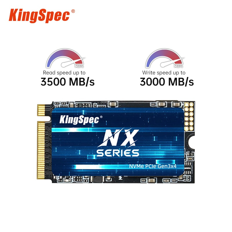 KingSpec SSD NVME M.2 固態硬盤內部SSD 磁盤256gb 1TB 128GB 512GB M2 2242 PCIe 3.0 X4  適用於筆記本電腦- 遇見光數碼科技