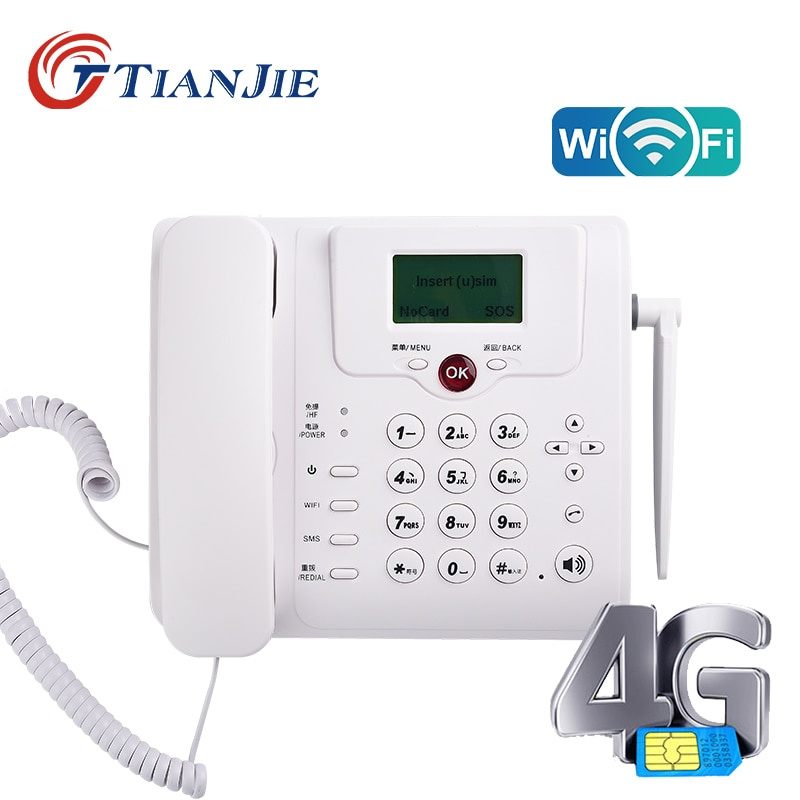 Wifi Router 2G 3G 4G LTE GSM Cordless Fixed Voice Call Desk Telephone  Landline Phone Wireless Modem 4g Wifi Si - LUCAS 商品總匯