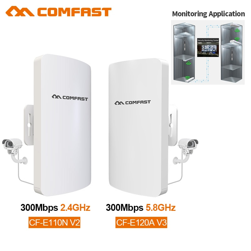 Comfast 2.4Ghz 5Ghz 300Mbps Wireless Outdoor Router CPE Bridge 1-3KM Long  Range Wifi Signal Extender Access Point Nano - LUCAS 商品總匯