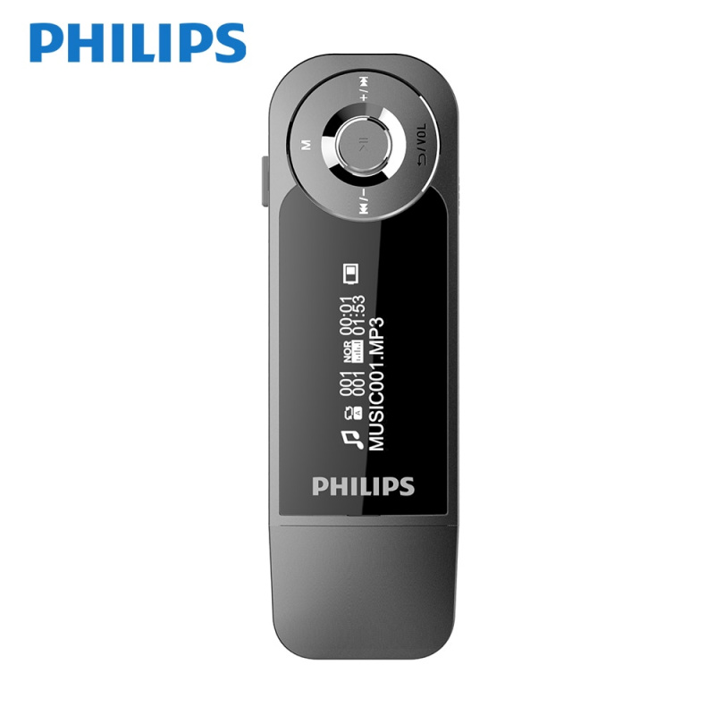 飛利浦8GB Mini Clip Music MP3 Player With Screen Mini Clip Digital Mp3 HIFi  Player with FM Radio USB SA1 - 匯佰通訊