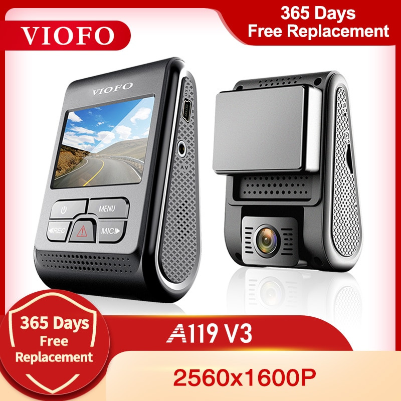 VIOFO A119 V3 2K 60fps Car Dash Cam Super Night Vision Quad HD 2560 1600P  Car DVR with Parking Mode G-sensor opti - 黑石矩陣數碼科技