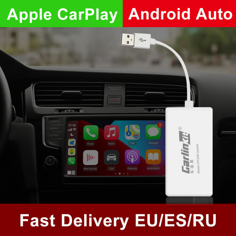 Carlinkit Wireless Apple CarPlay Dongle Android Auto for Android Car Radio  Netflix AirPlay Autokit Map Music USB Smart Link - 黑石矩陣數碼科技
