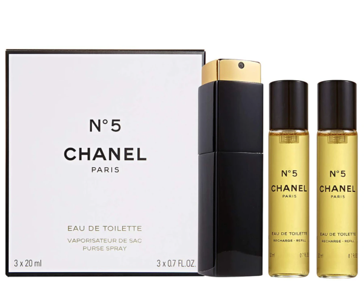 Chanel No.5 3 x 20ml Eau de Toilette Purse Spray - PERFUME STATION