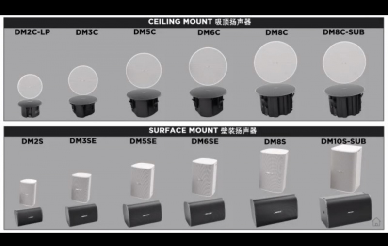 BOSE® DesignMax® DM8C in-ceiling loudspeaker (pc) - Audio Visual Design  專業音響設計