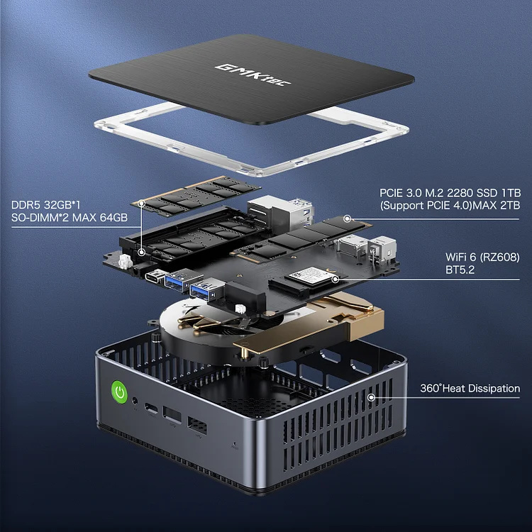 GMK NucBox K1 Mini-PC (R7-6800H/16GB/512GB/WIN11 PRO)