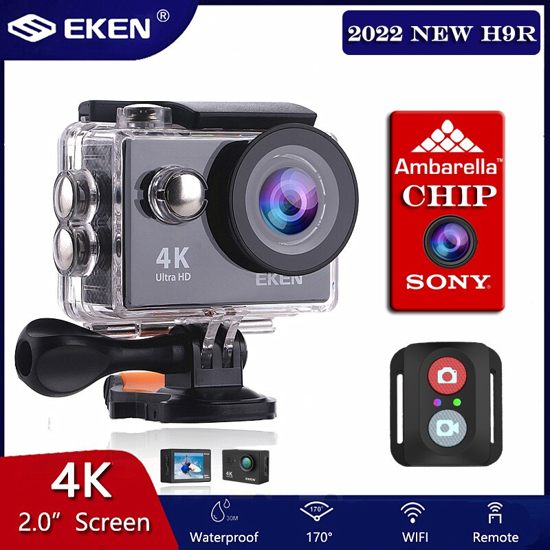 Original EKEN H9 H9R Action Camera Ultra HD 4K 30fps WiFi 2.0 170D  Underwater Waterproof Helmet Video Surfing Sport Cam - 豐盛數碼電器