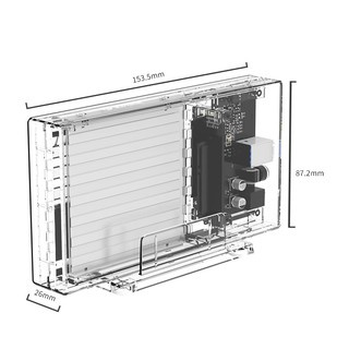 ORICO Transparent Series Dual-Bay 2.5" Hard Drive Enclosure [2259U3]