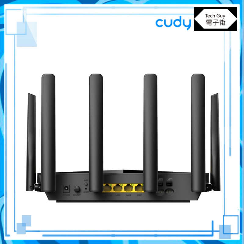 Cudy【LT18】4G LTE AX1800 Wi-Fi 6 SIM 路由器 (Cat.18)