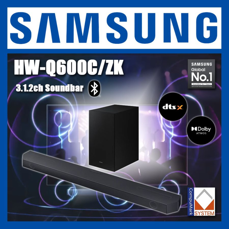 Samsung Q-series HW-Q600C 3.1.2ch Soundbar (2023) [Dolby Atmos]