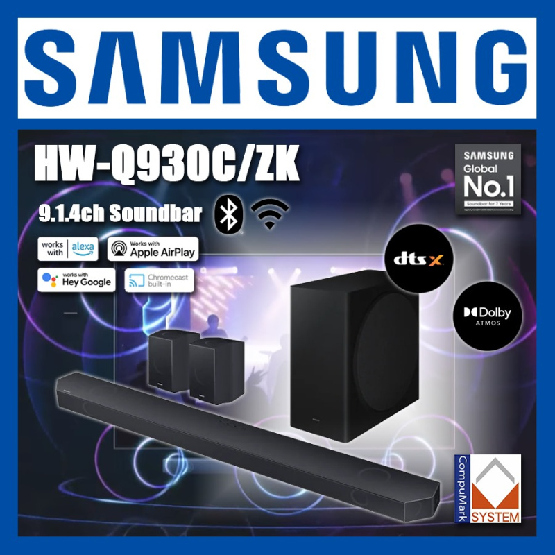 Samsung三星 Q-series HW-Q930C 9.1.4ch Soundbar [HW-Q930C/ZK] (2023)【家品家電節】