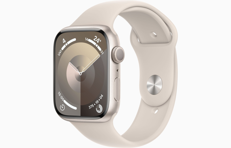 Apple Watch Series 9 [GPS] 運動錶帶 [41/45mm] [4色] (2023)【父親節精選】