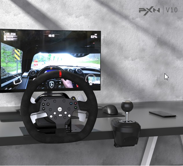PXN 萊仕達 V10 Force Feedback Racing Wheel 賽車遊戲軚盤方向盤套裝