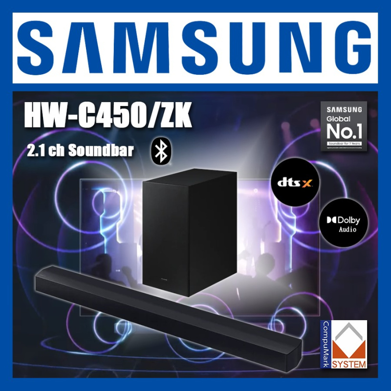 [預售] Samsung C-Series 2.1ch Soundbar [HW-C450/ZK] (2023)【家品家電節】