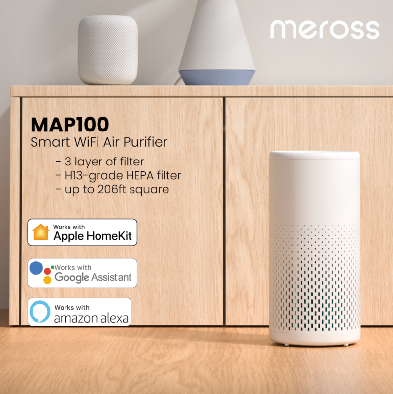 MEROSS Wi-Fi 智能空氣淨化器 [MAP100] [支援Apple Home Kit]