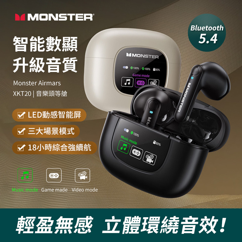 Monster Airmars XKT20 真無綫藍牙耳機