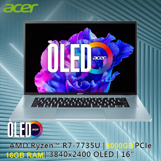 [16" OLED] ACER Swift Edge SFE16-42( AMD Ryzen 7735u/ Radeon 680M/ 16" 4K OLED)手提電腦
