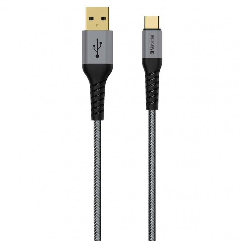 Verbatim Tough Max Type C to USB A 充電傳輸線 (30 / 120 / 200cm)
