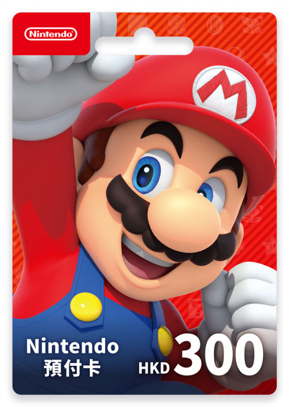 Nintendo Switch 預付卡 面值$300港幣